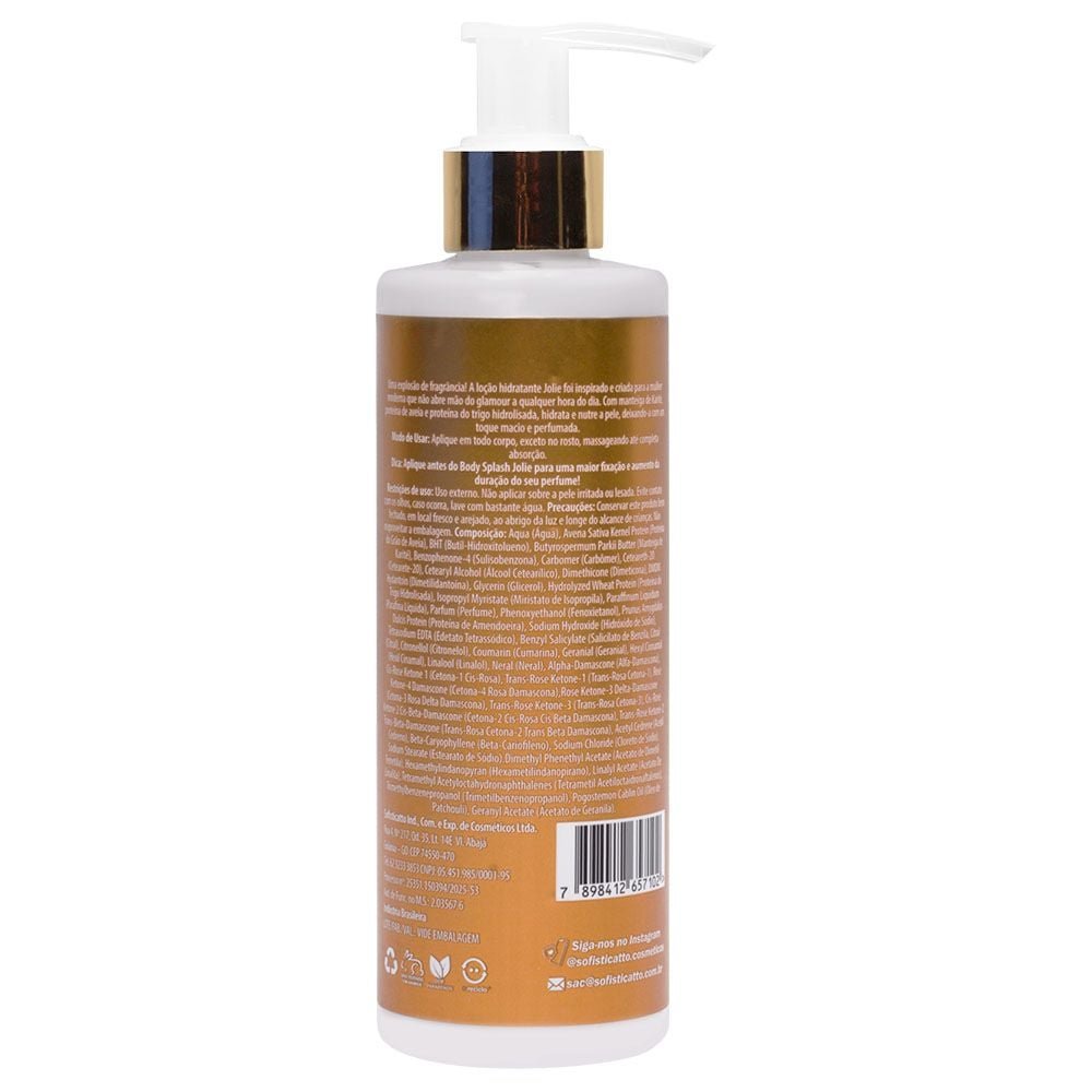Loção Hidratante Corporal Jolie 200g Sofisticatto