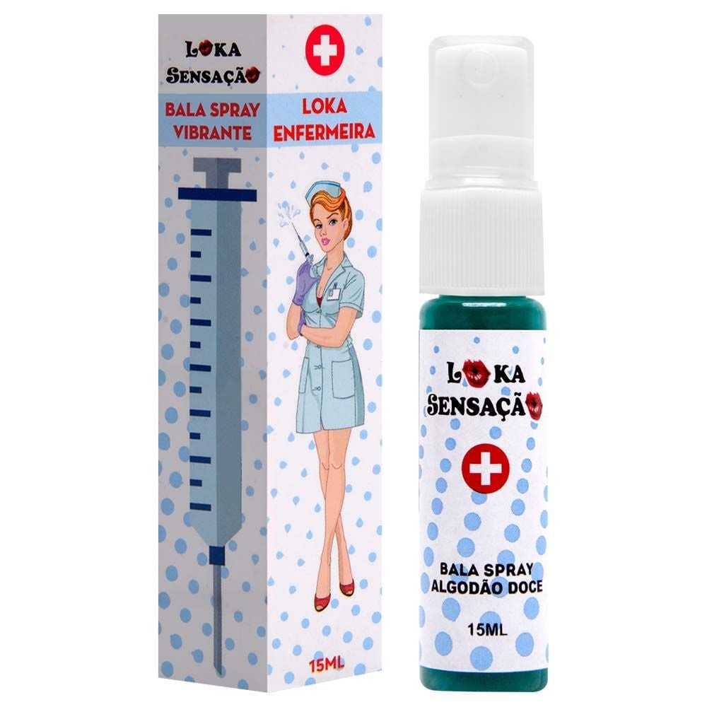 Loka Enfermeira Bala Spray Vibrante 15ml Loka Sensação