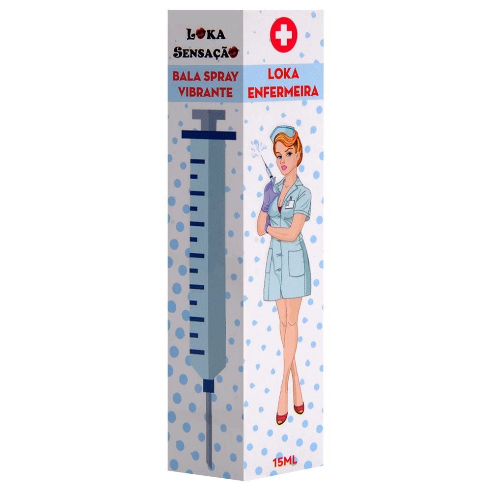 Loka Enfermeira Bala Spray Vibrante 15ml Loka Sensação