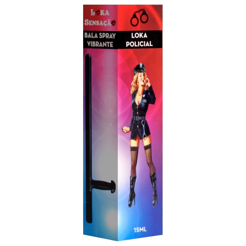 Loka Policial Bala Spray Vibrante 15ml Loka Sensação