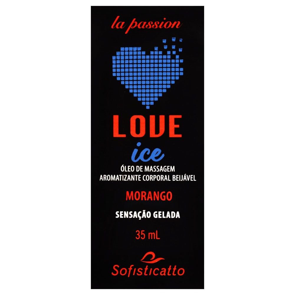 Love Ice óleo Beijável Massagem 30ml Sofisticatto