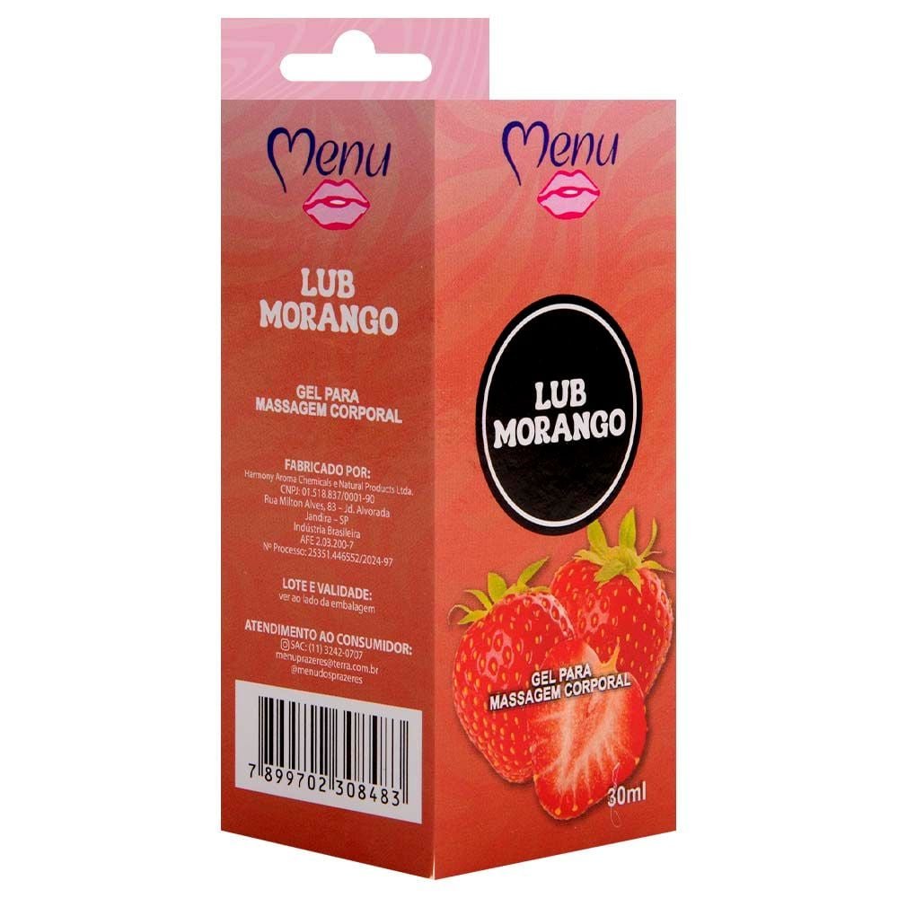 Lub Gel Lubrificante Base água 30ml Menu Dos Prazeres