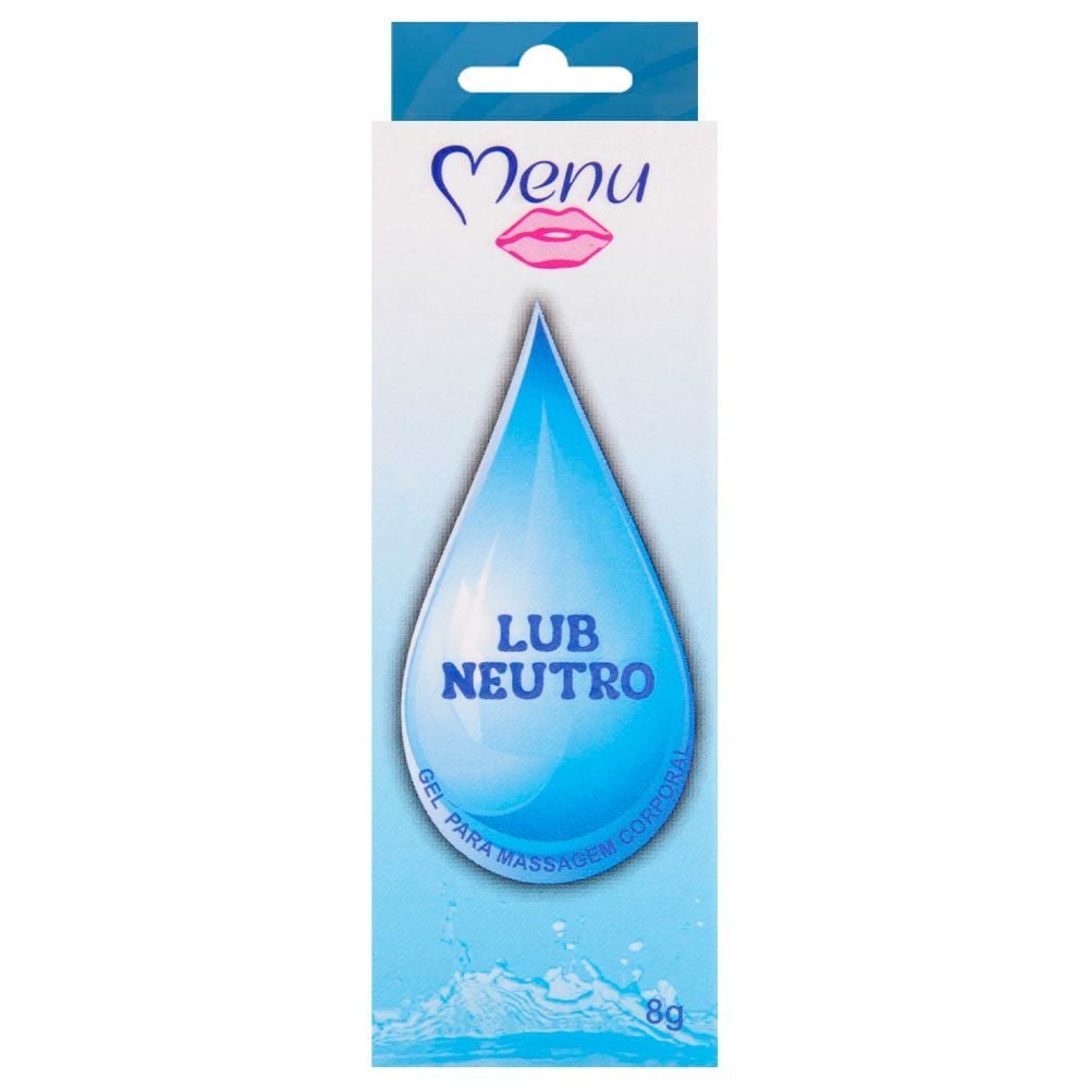 Lub Gel Lubrificante Base água 8g Menu Dos Prazeres