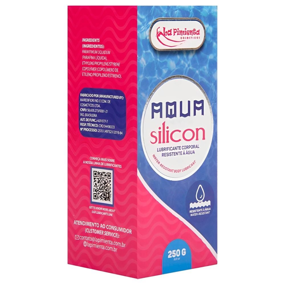 Lubrificante Aqua Silicon 250g La Pimienta