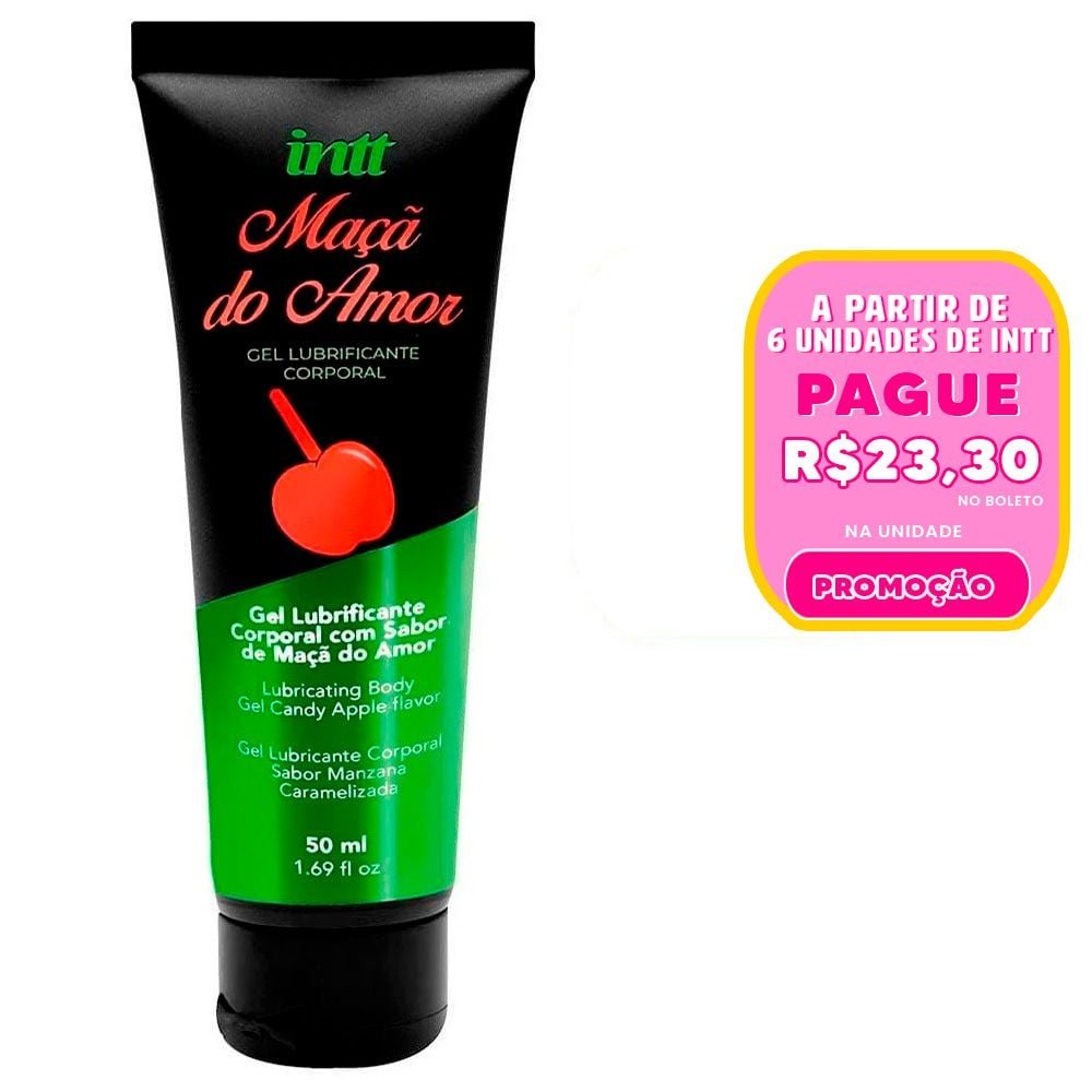 Lubrificante Aroma De Maçã Do Amor 50g Intt