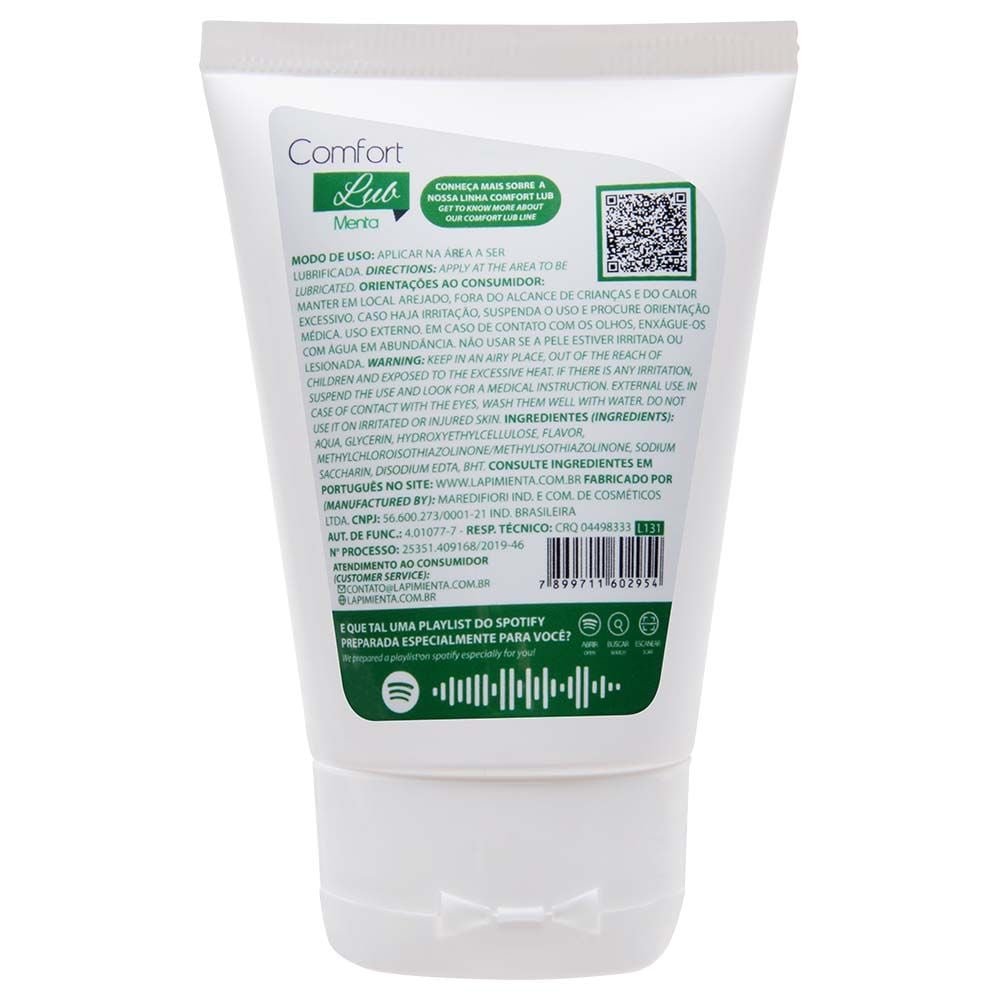 Lubrificante Comfort Lub Beijável 120g La Pimienta