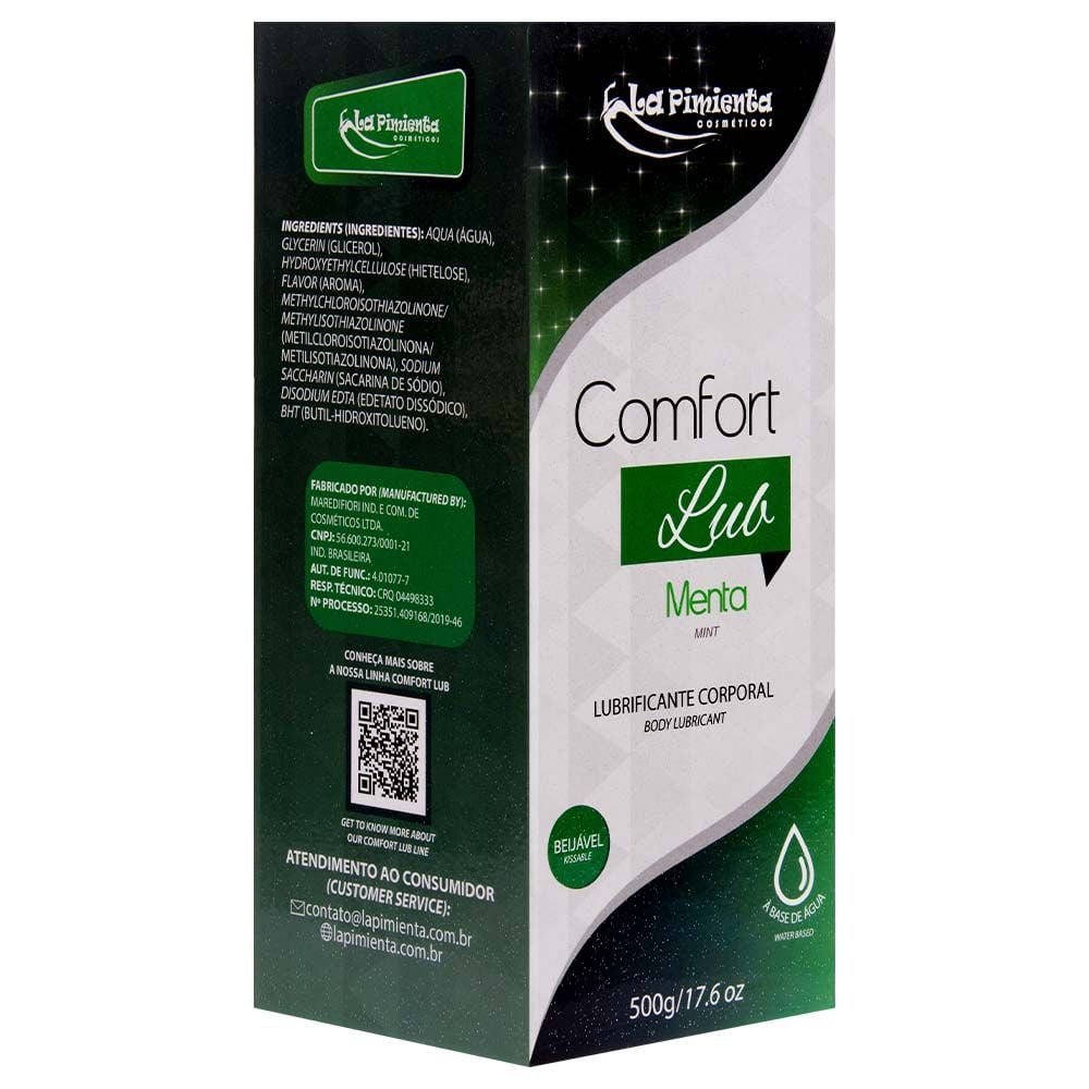 Lubrificante Comfort Lub Beijável 500g La Pimienta