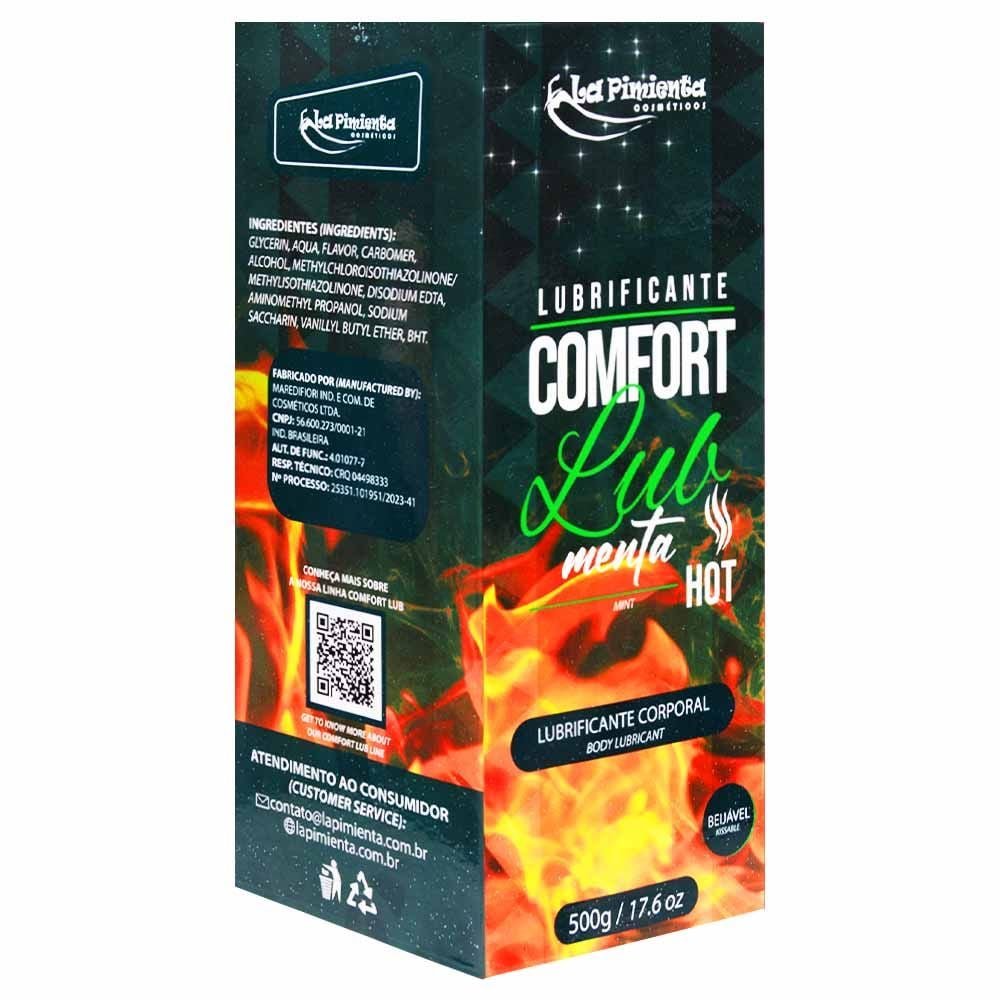 Lubrificante Comfort Lub Hot 500g La Pimienta