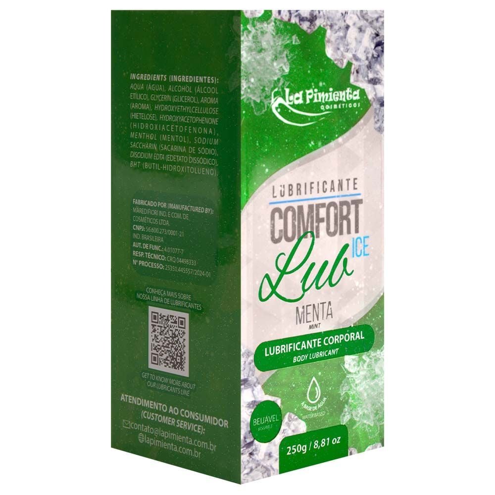 Lubrificante Comfort Lub Ice Beijável 250g La Pimienta