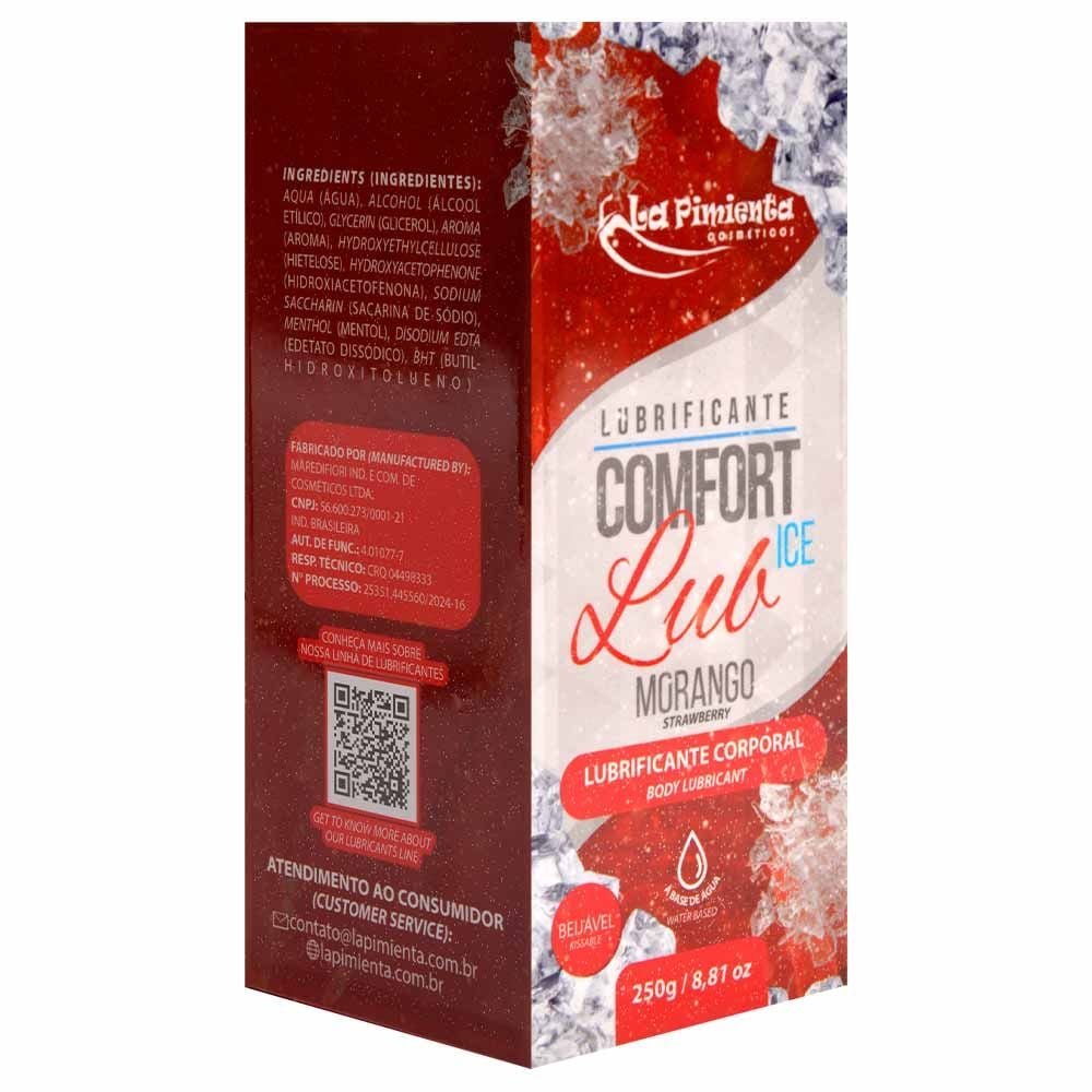 Lubrificante Comfort Lub Ice Beijável 250g La Pimienta