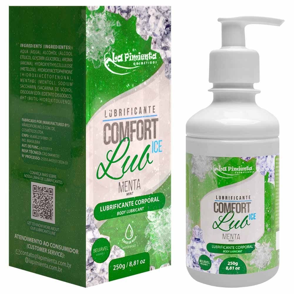 Lubrificante Comfort Lub Ice Beijável 250g La Pimienta