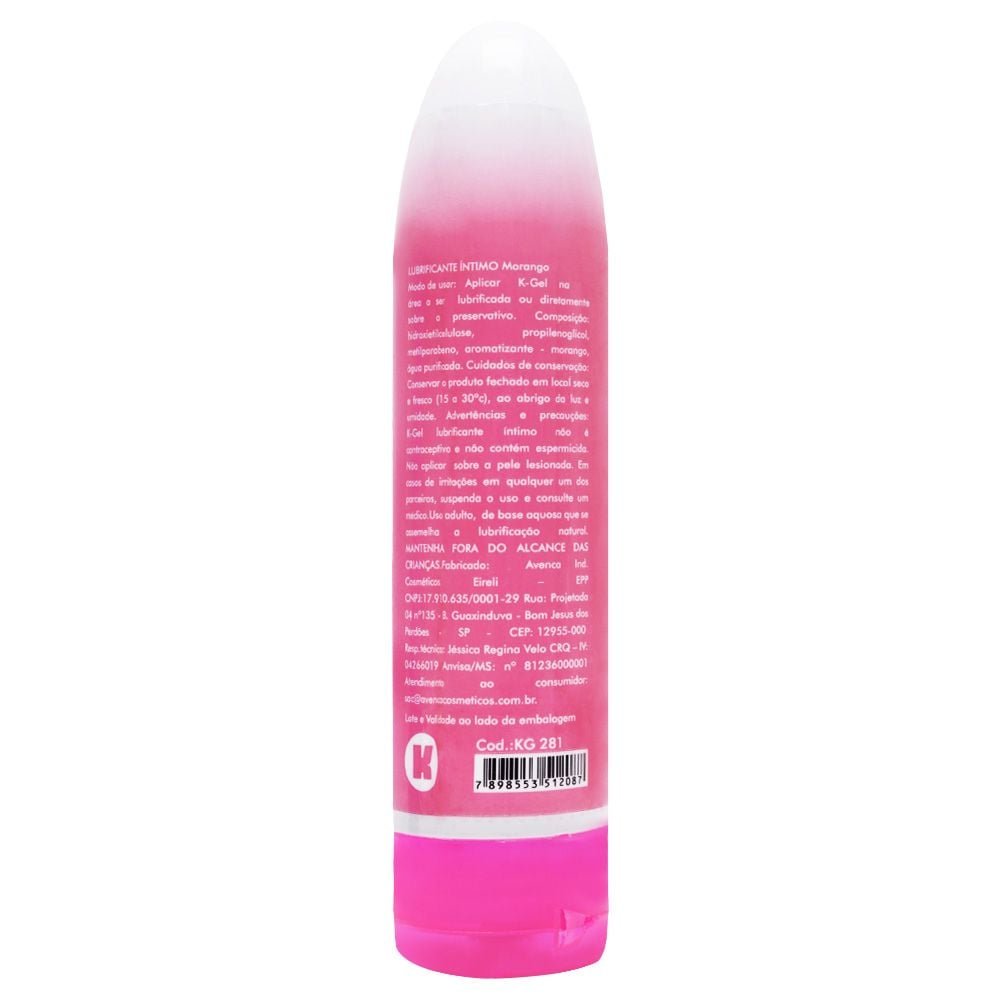 Lubrificante íntimo Toy Morango 80g Kgel