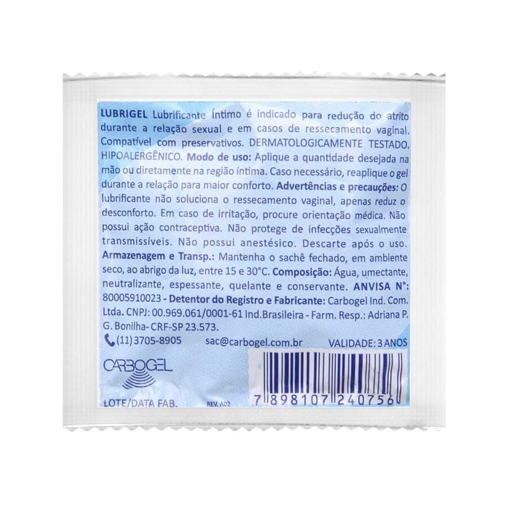 Lubrigel Em Sachê 5g Carbogel