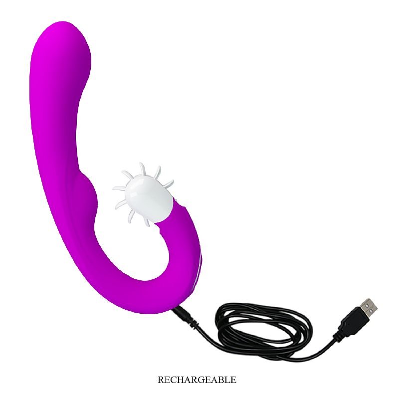 Mágic Tongue Vibrador Ponto G e Estimulador de Clitóris - Pretty love