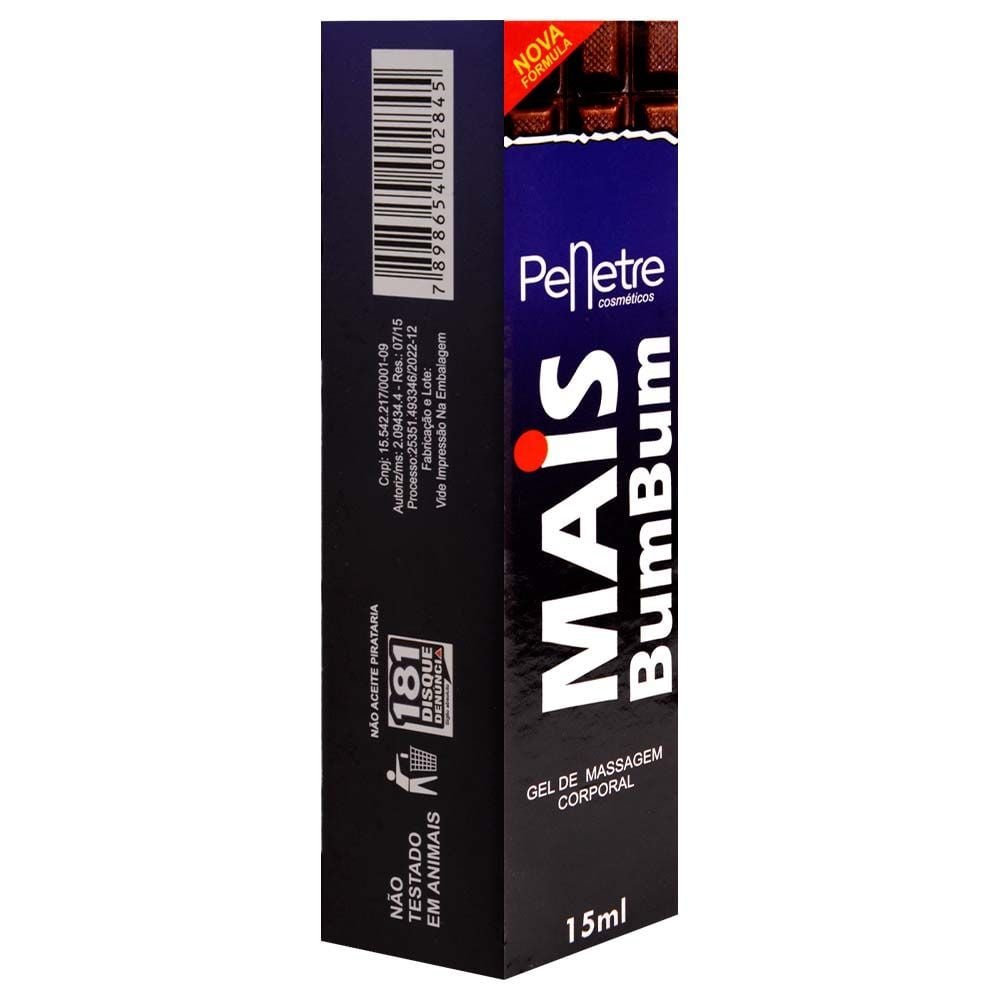 Mais Bumbum Gel Lubrificante Aromático 15ml Penetre