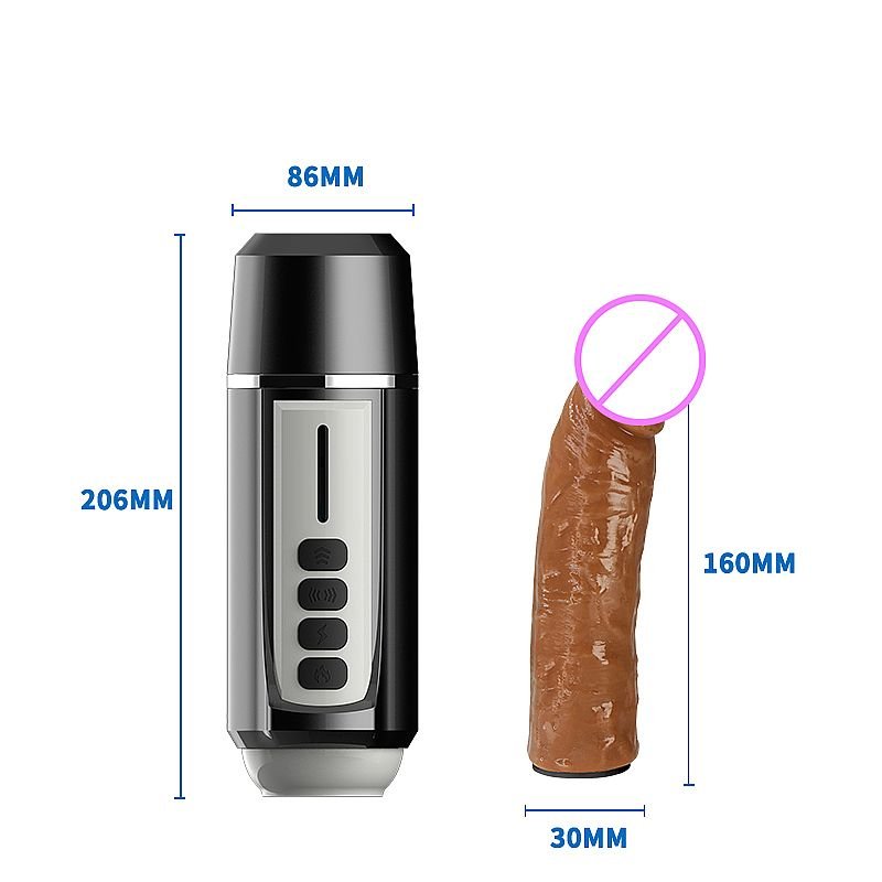 Máquina do sexo com prótese em Cyberskin - Wolv - Dibe