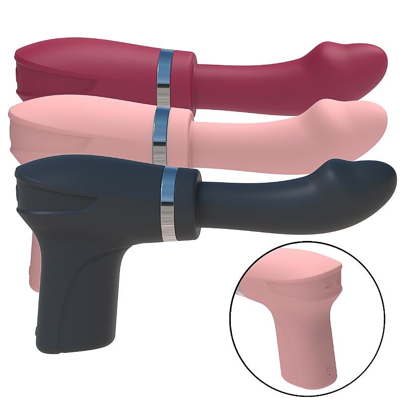 Máquina do Sexo Formato de Pistola Masturbadora / Vai e Vem - Preto