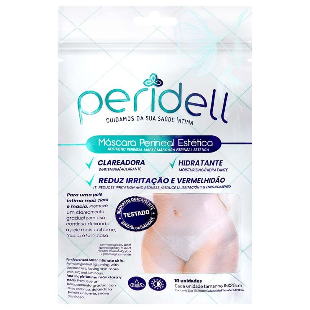 Máscara Perineal Estética 10 Unidades Hot Flowers