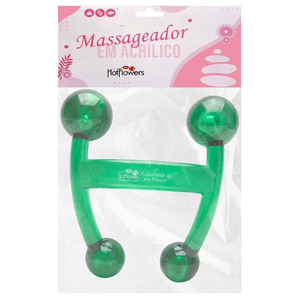 Massageador Em Acrilíco Hot Flowers