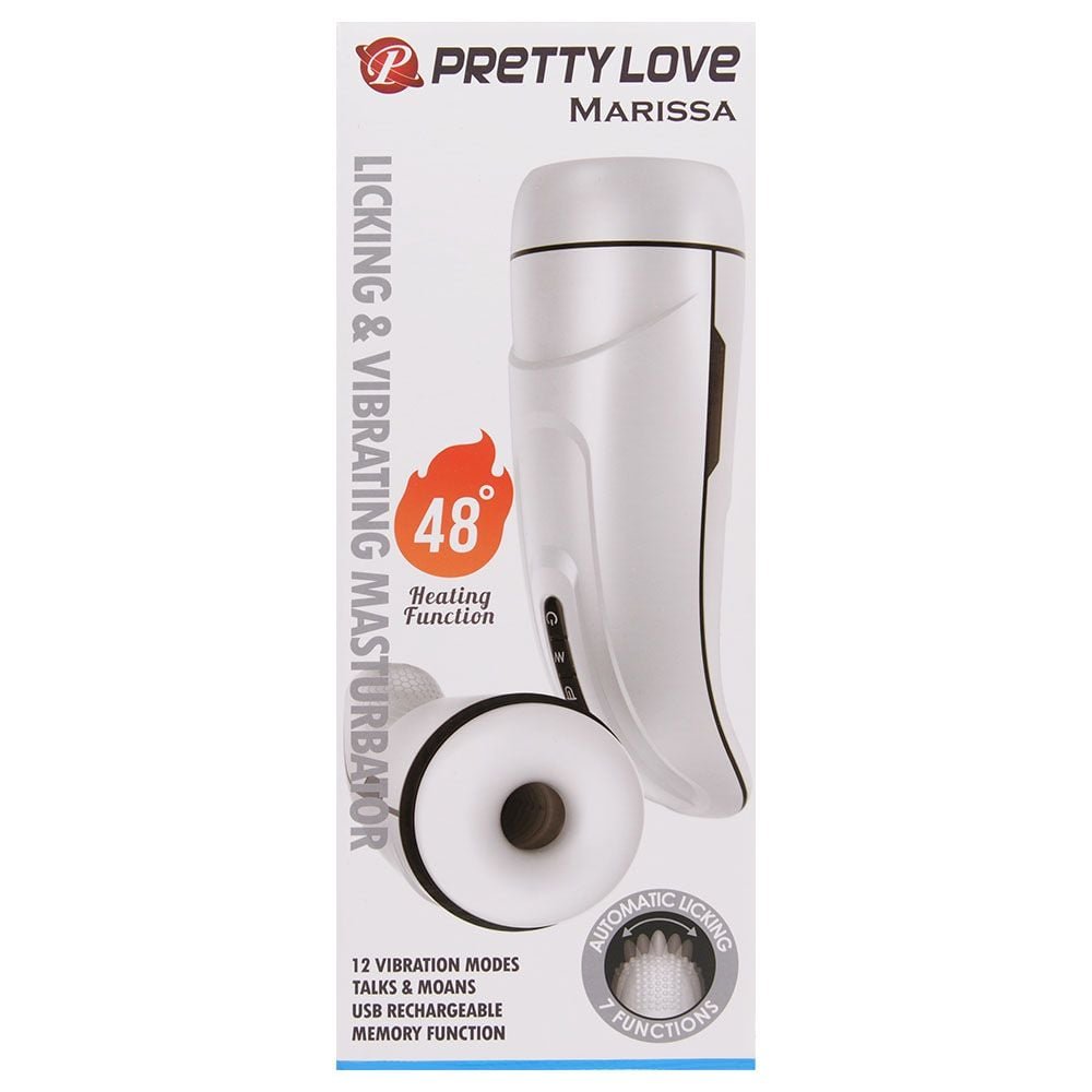 Masturbador 12 Vibrações Aquecimento Marissa Pretty Love Vipmix
