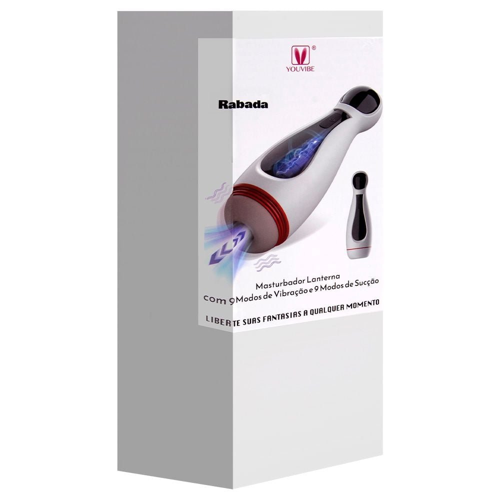 Masturbador 9 Vibrações E 9 Sucções Rabada Vipmix