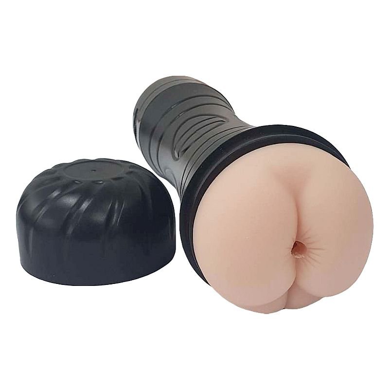 Masturbador Ânus com Vibrador em Cyberskin - Lanterna Ânus