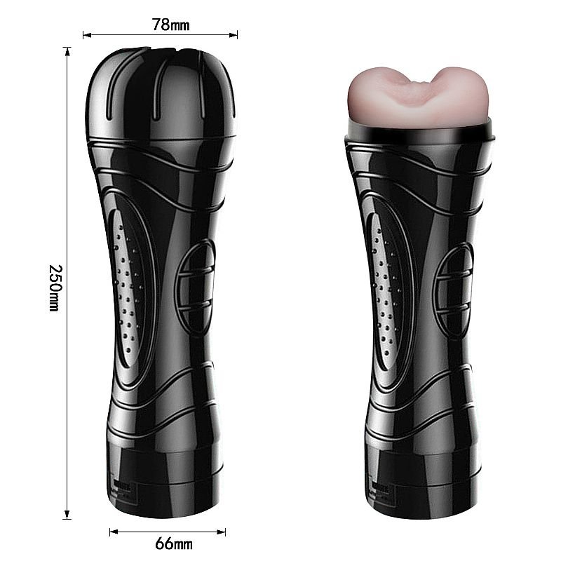 Masturbador Ânus em Cyberskin com Vibrador - Formato de Lanterna