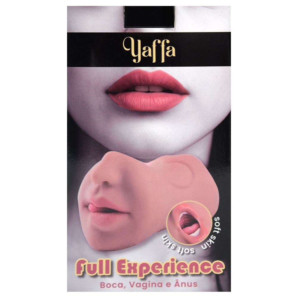 Masturbador Boca Vagina E ânus Em Silicone Yaffa