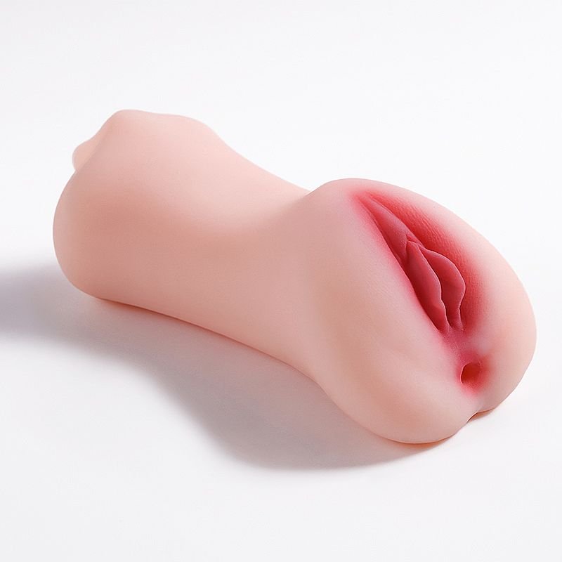 Masturbador Duplo - Vagina e Ânus com Boca - 25,0 x 8,0cm