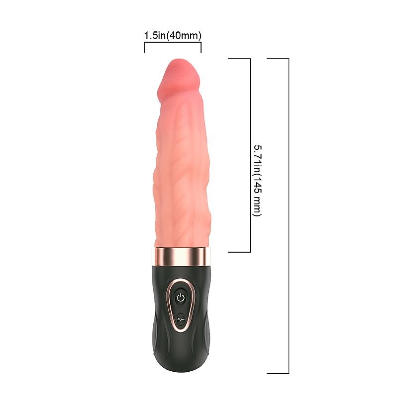 Masturbador Feminino com Ondulações vai e vem - Max Wave - Preto