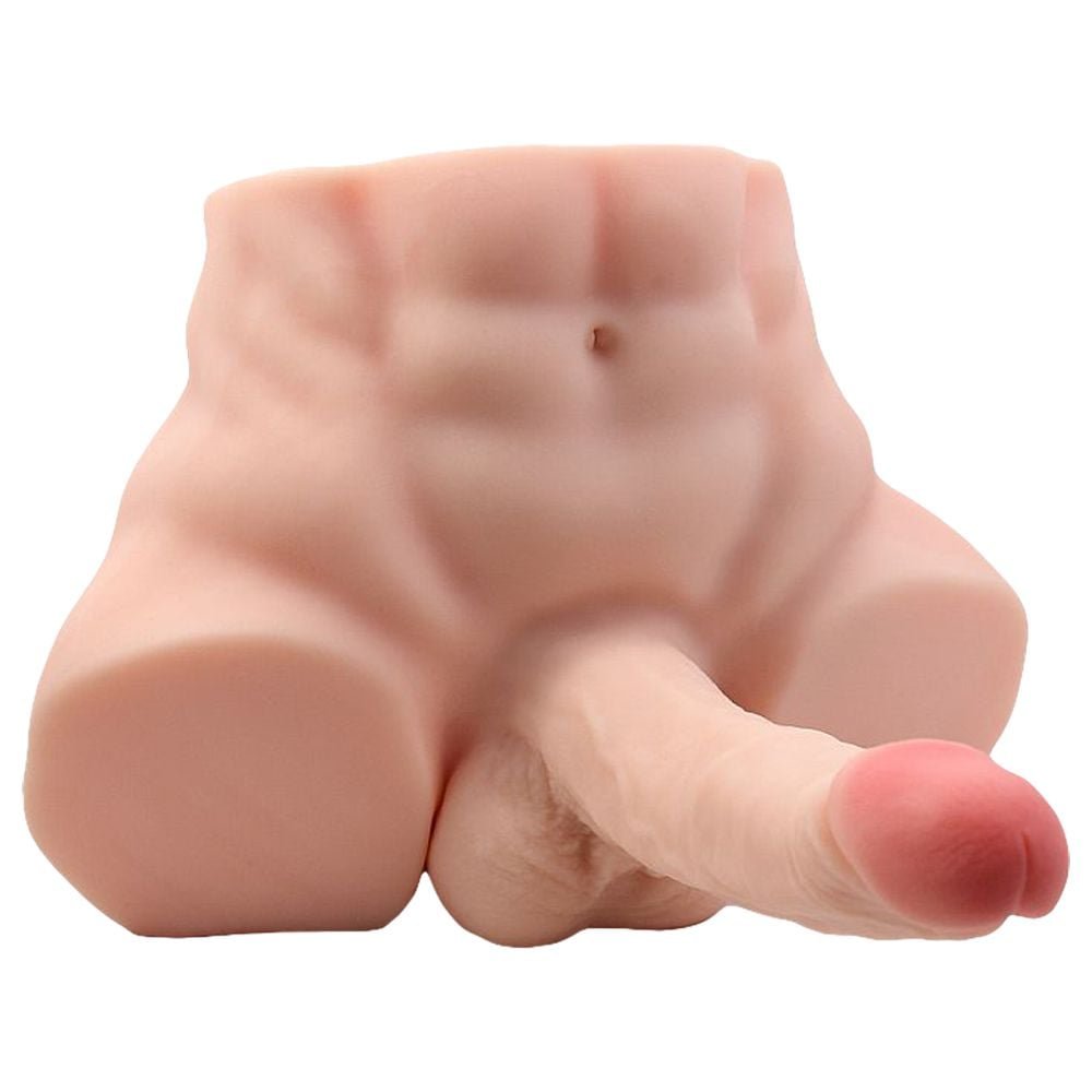 Masturbador Hermafrodita Meio Corpo Vibro Sexy Import