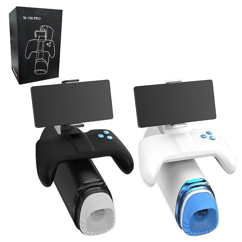 Masturbador Lanterna - com suporte para Celular - Preto