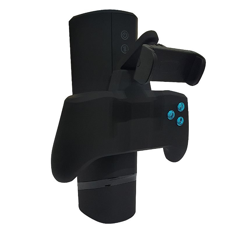 Masturbador Lanterna - com suporte para Celular - Preto