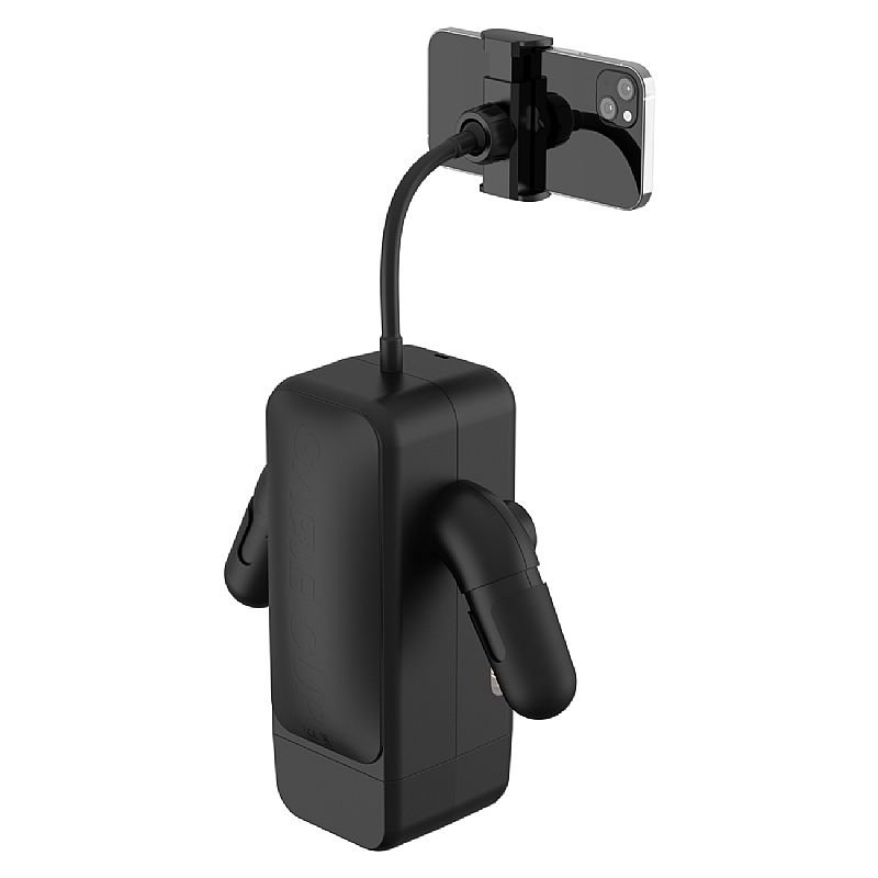 Masturbador Lanterna com Suporte para celular - Station Máximus - Preto