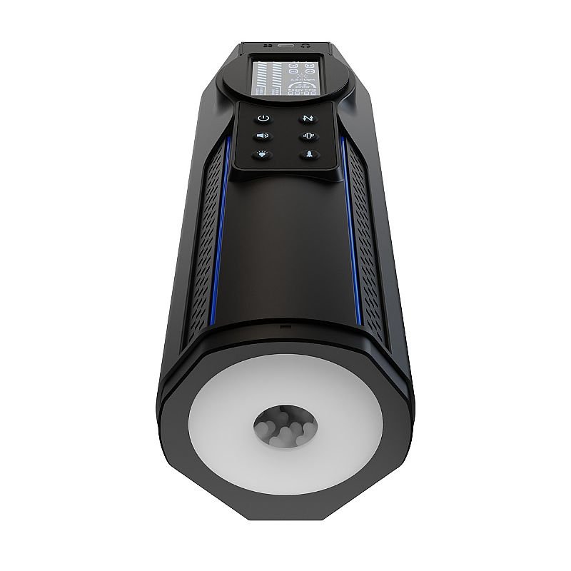 Masturbador Lanterna com Vai e Vem / e Voz / com Led colorido