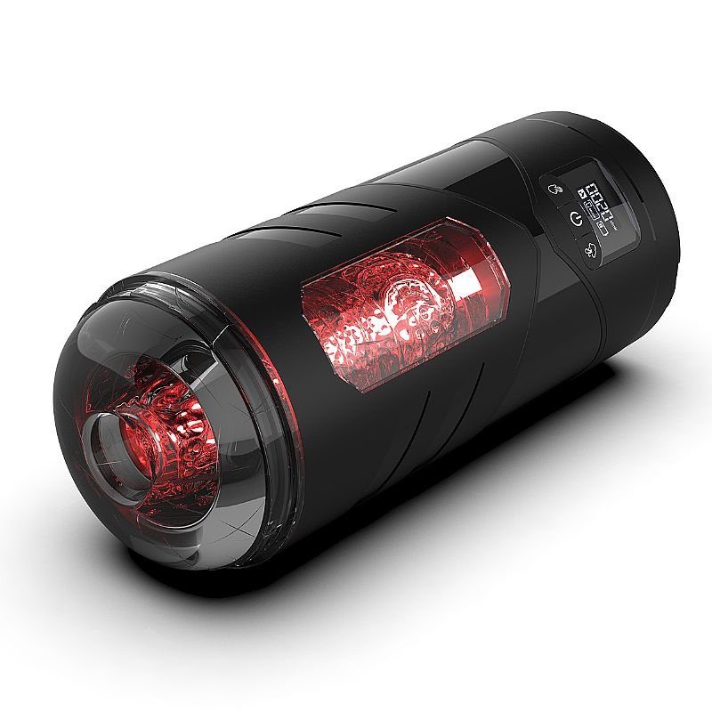 Masturbador Lanterna - Formato Redondo com Sucção - Tela de Led - MAIG M4