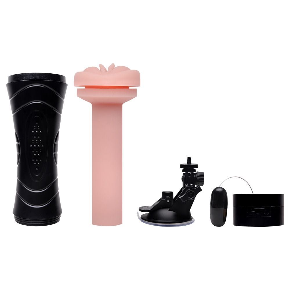 Masturbador Lanterna Vagina Ventosa E Vibro Sexy Import