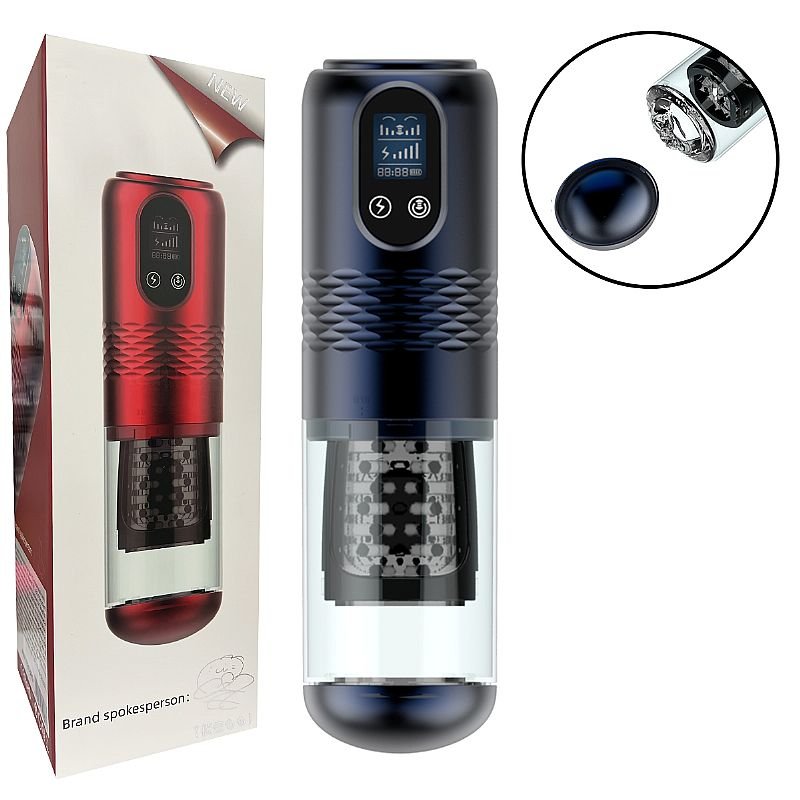 Masturbador Lanterna Vai e Vem com Tela de LCD