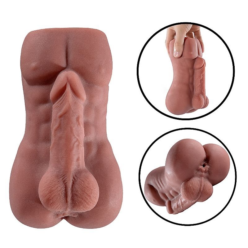 Masturbador Masculino com Ânus - Marrom