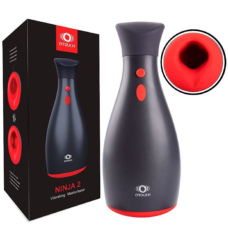 Masturbador Masculino com Vibro e Sucção - Formato de Lanterna - Ninja 2