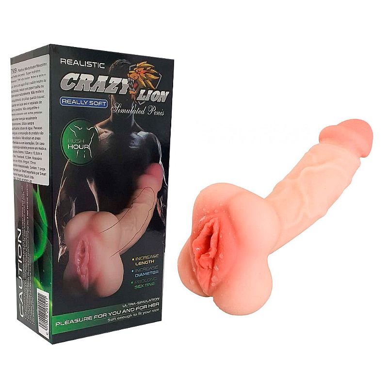 Masturbador Masculino Cyberskin em Pênis e Vagina