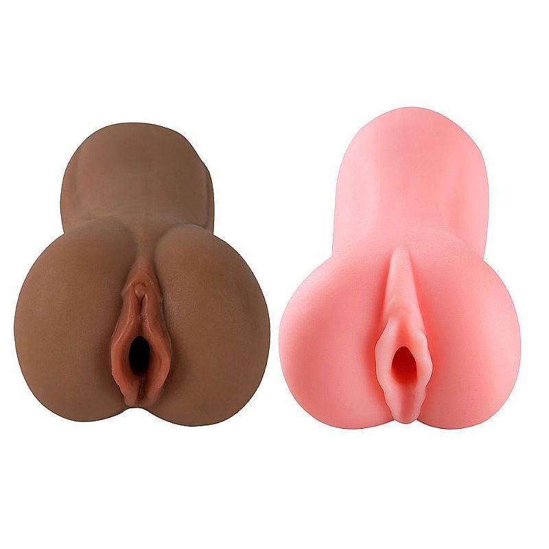 Masturbador Masculino Duplo em Cyberskin - Boca e Vagina 2