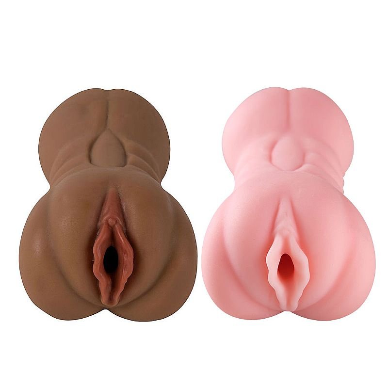 Masturbador Masculino Duplo em Cyberskin - Vagina e Ânus