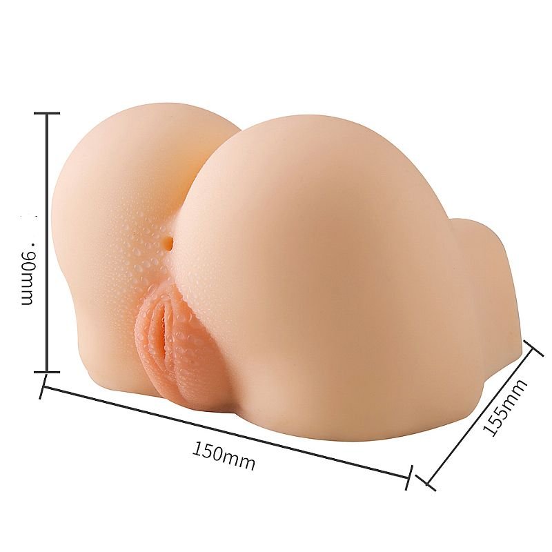 Masturbador Masculino em Cyberskin - Formato Bunda - Maig - Bege