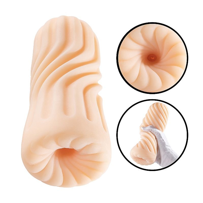 Masturbador Masculino Feito em TPE - Formato Espiral