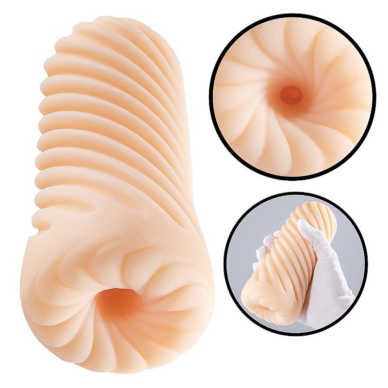 Masturbador Masculino Feito em TPE - Formato Espiral 2