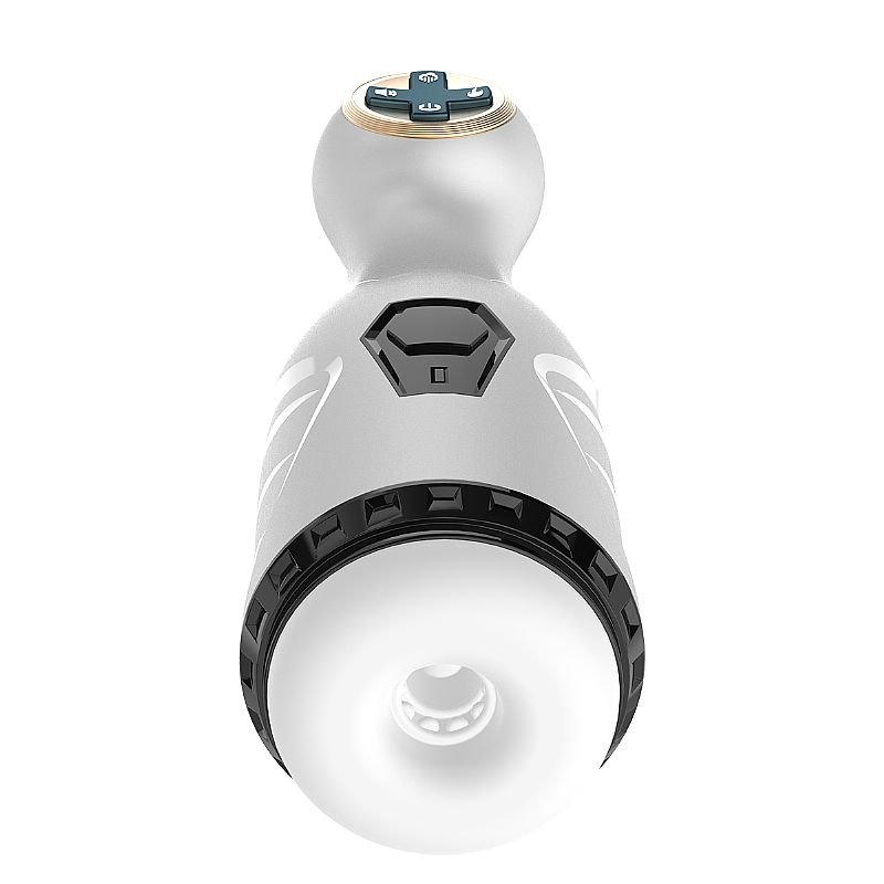 Masturbador Masculino Forma de Lanterna com Sucção - Master - Branco