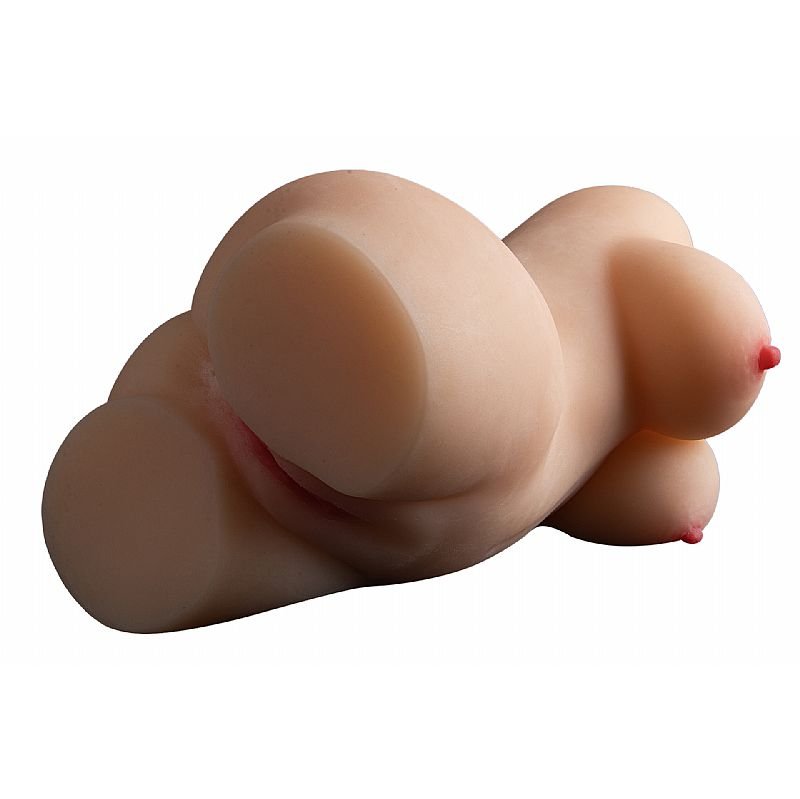 Masturbador Masculino - Formato de Corpo com Vagina e Anûs - Maig - Marrom