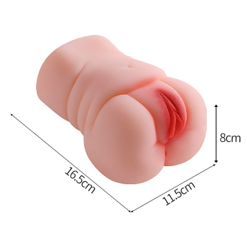 Masturbador Masculino - Formato de Vagina e Ânus - Super Realístico 3 - Bege