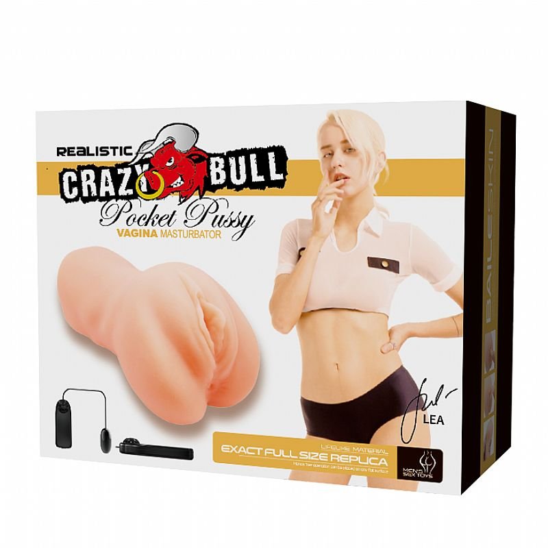 Masturbador masculino formato de Vagina - Pocket Pussy - Crazy Bull